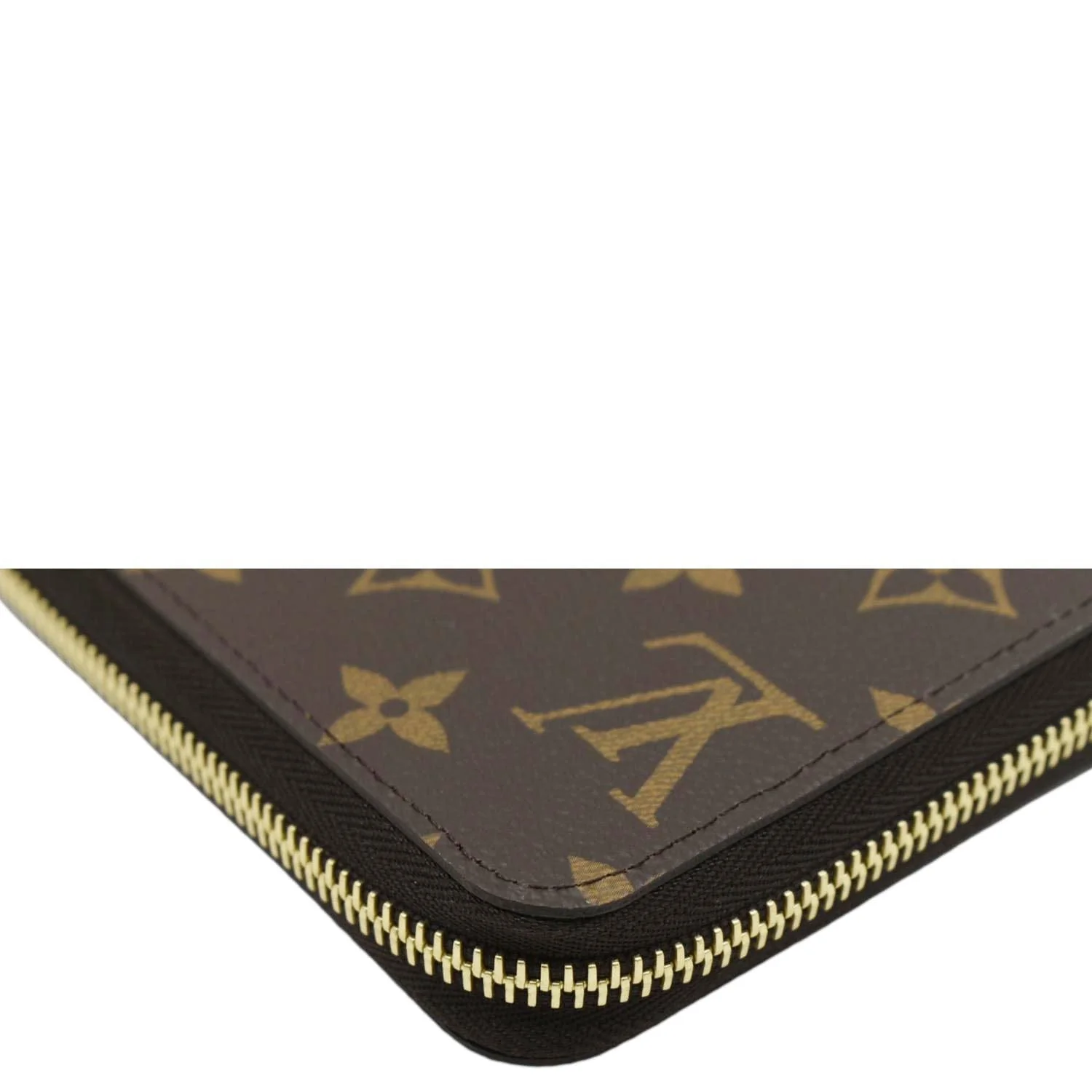 LOUIS VUITTON Monogram Canvas Zippy Wallet Brown - Image 9