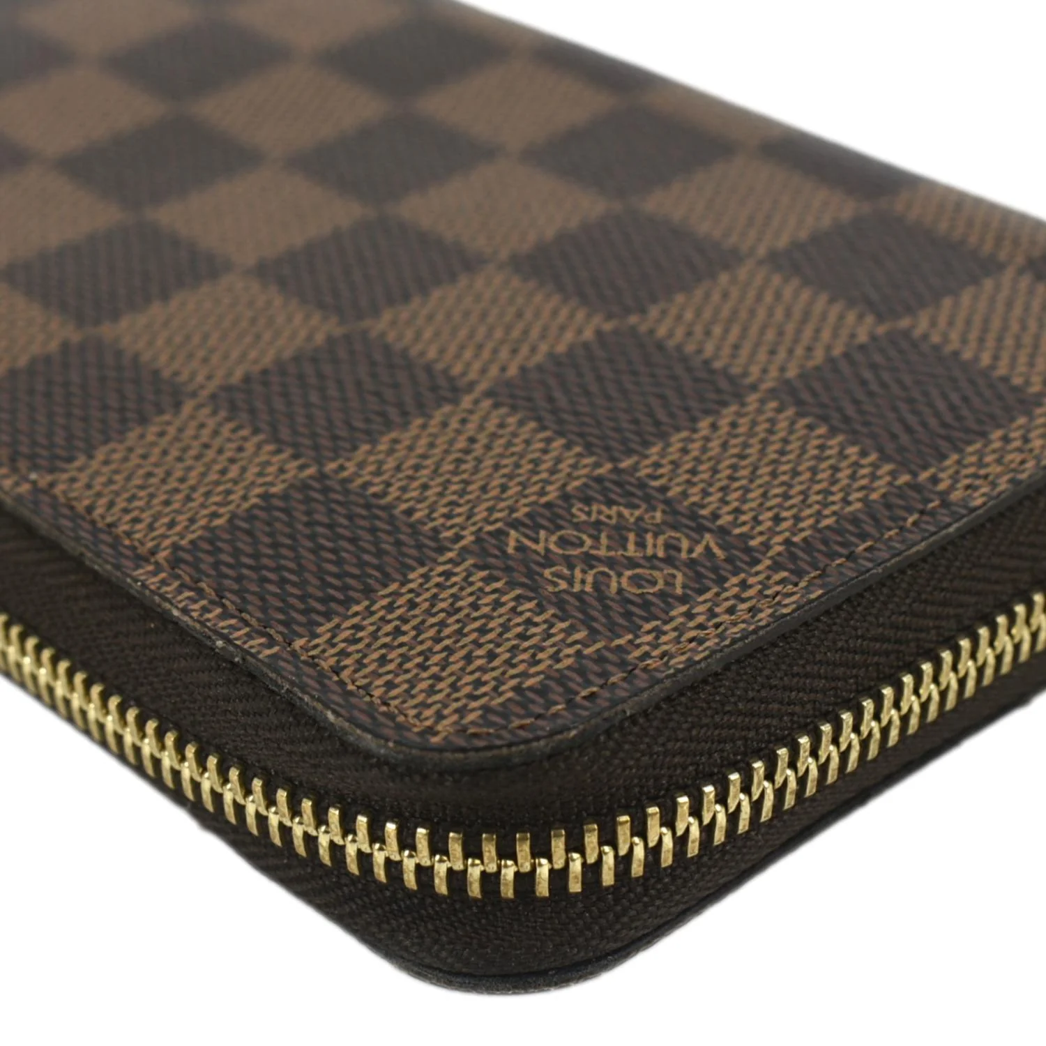 LOUIS VUITTON Damier Ebene Zippy Wallet Brown - Image 6