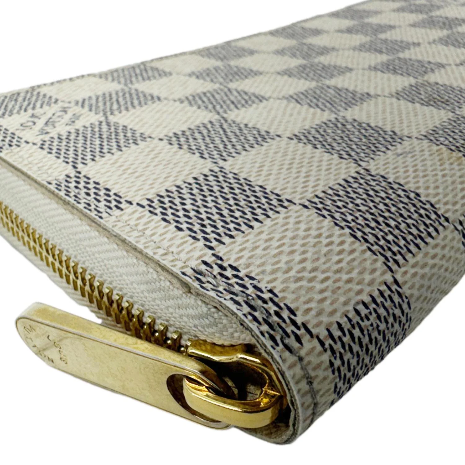 LOUIS VUITTON Damier Azur Zippy Wallet White - Image 6