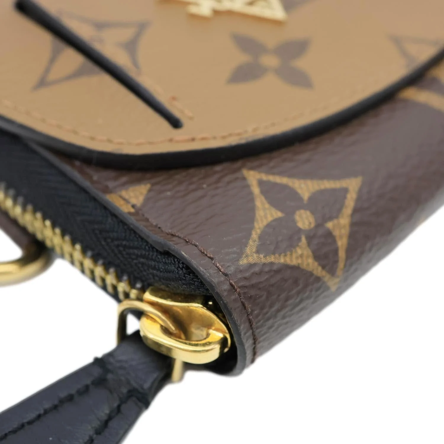 LOUIS VUITTON Shades Reverse Monogram Canvas Zippy Wallet Brown - Image 5