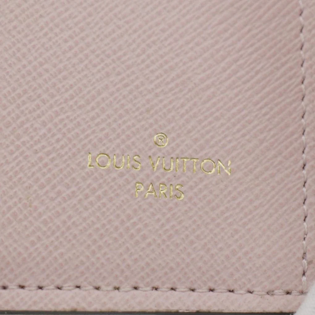 LOUIS VUITTON Zoe Monogram Leather Wallet Rose Ballerine - Image 12