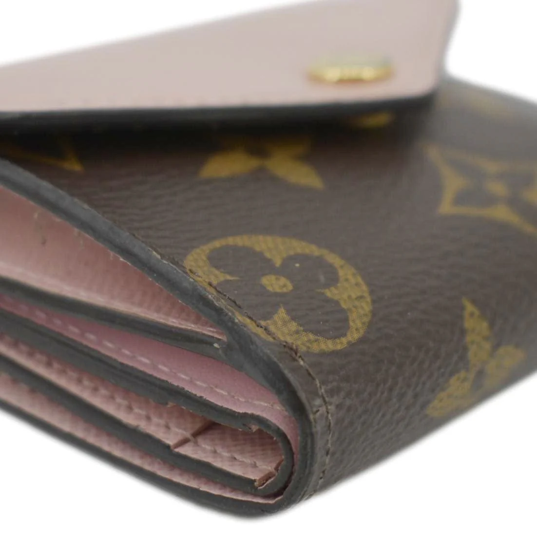 LOUIS VUITTON Zoe Monogram Leather Wallet Rose Ballerine - Image 9