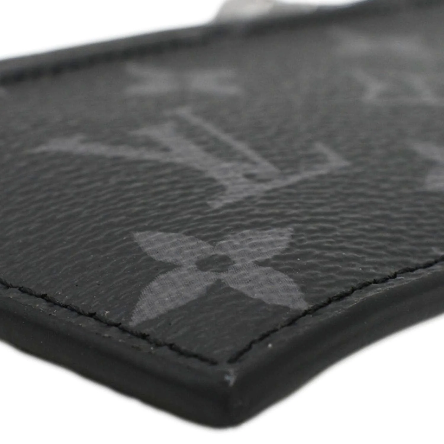 LOUIS VUITTON Monogram Eclipse Canvas Coin Card Holder Black - Image 9