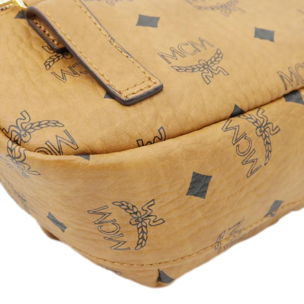 MCM Monogram Visetos Coated Canvas Bumbag Cognac - Image 10