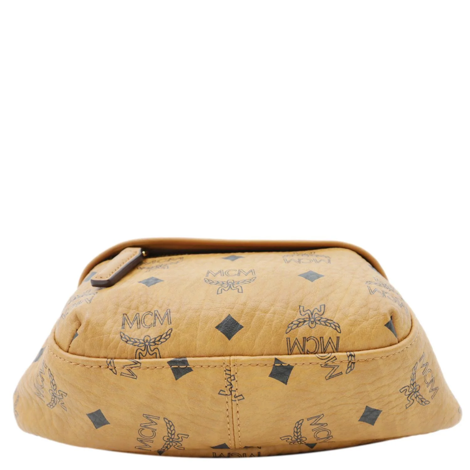 MCM Monogram Visetos Coated Canvas Bumbag Cognac - Image 11
