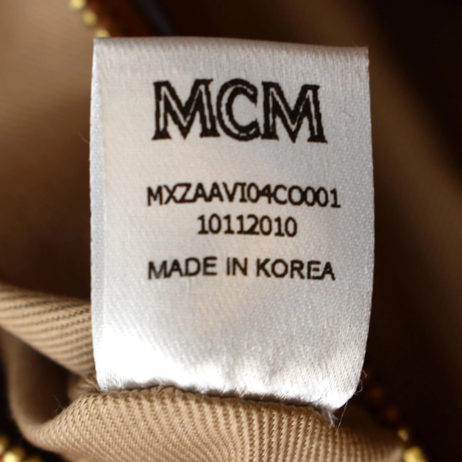 MCM Visetos Monogram Coated Canvas Clutch Pouch Cognac - Image 13