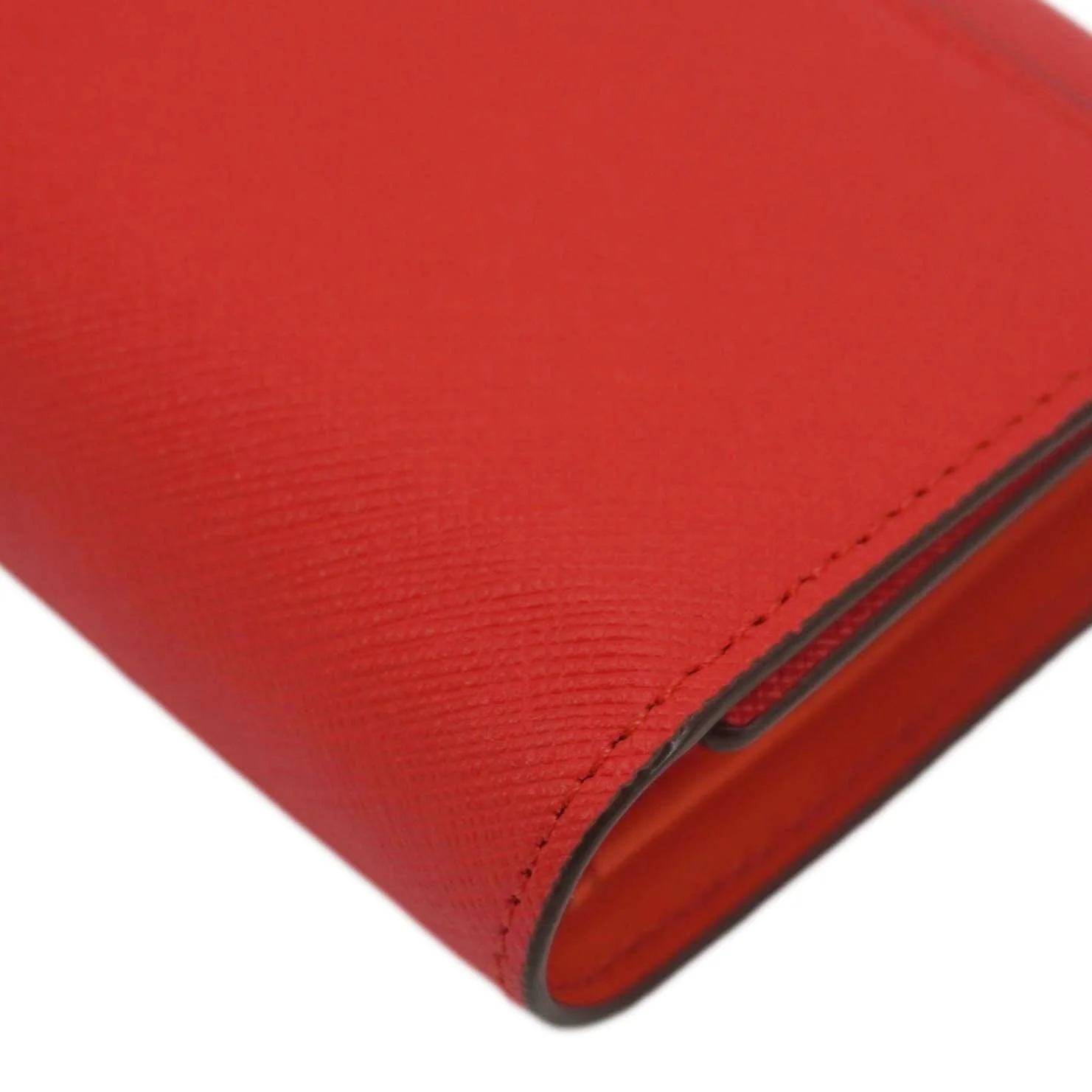 MCM Leather Compact Wallet Red - Image 7