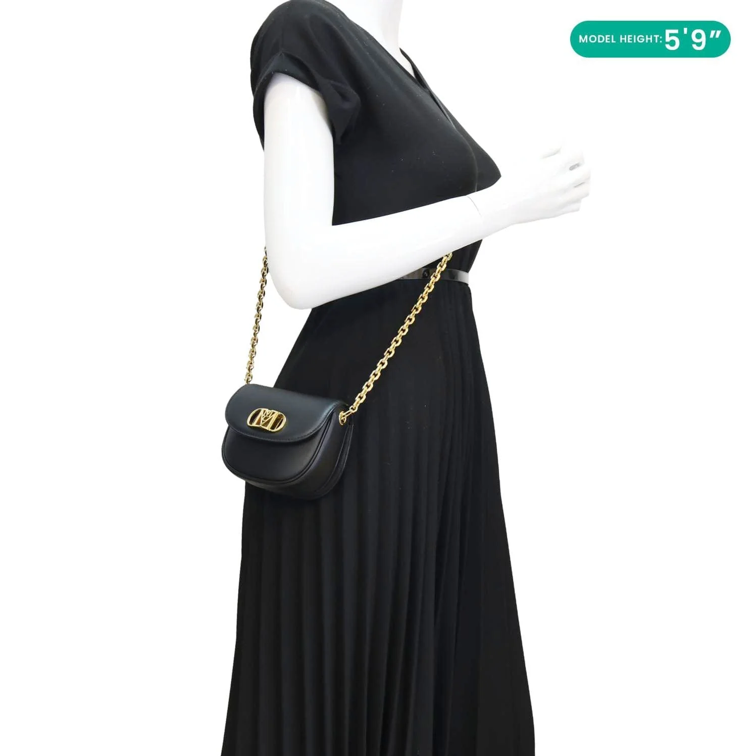 MCM Mode Travia Mini Spanish Leather Crossbody Bag Black - Image 2