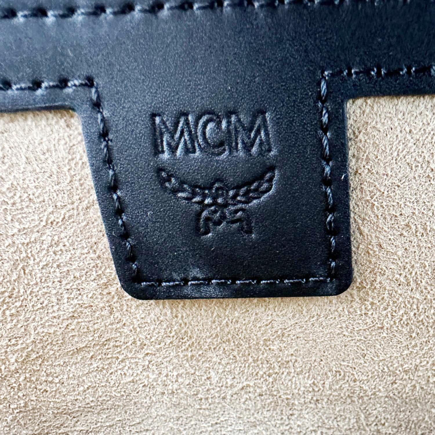 MCM Stark Visetos Canvas Backpack White - Image 16