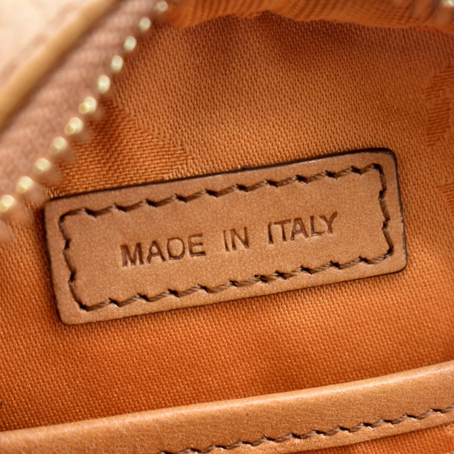 MCM Tambourine Monogram Visetos Canvas Crossbody Bag Cognac - Image 10