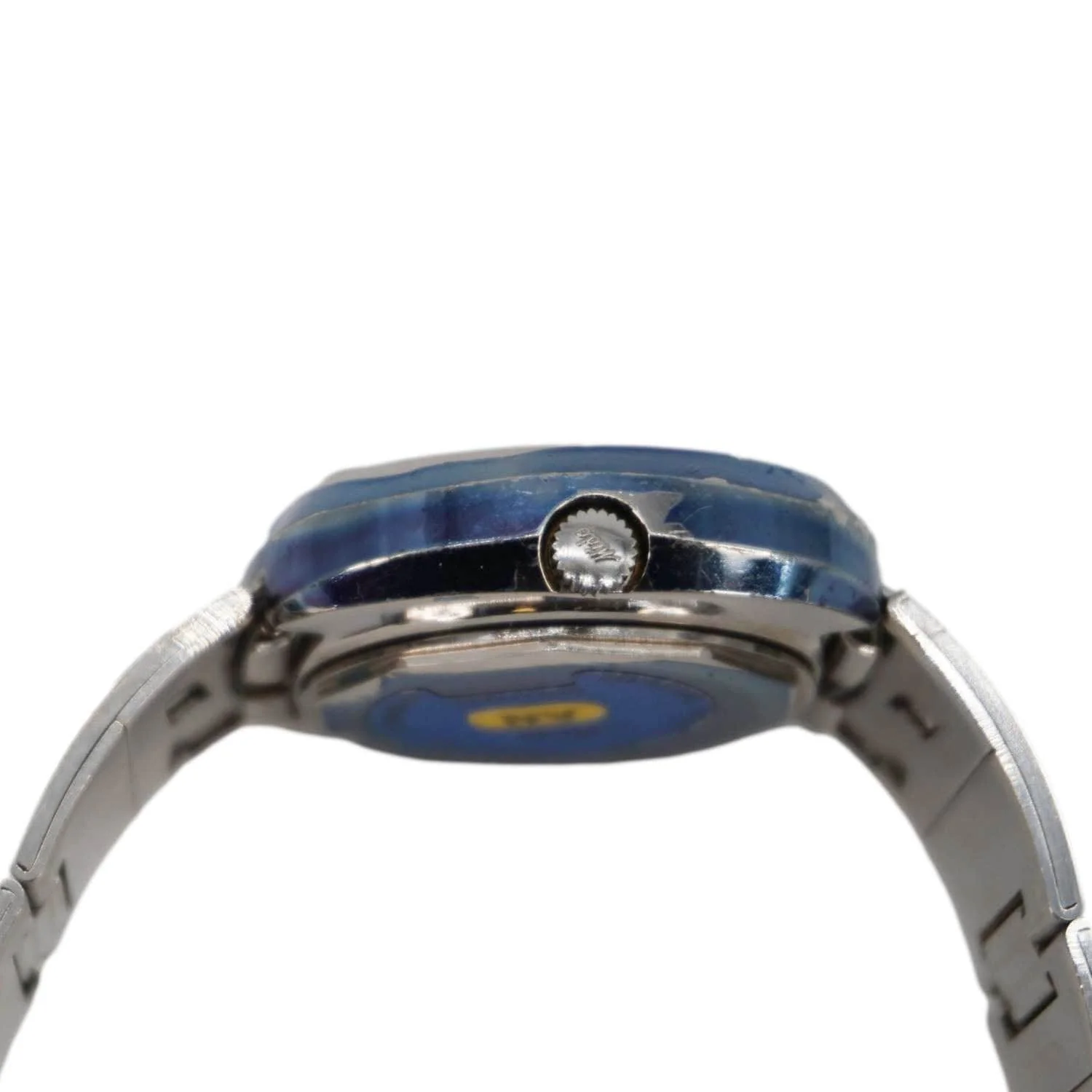 MIDO Commander 1970 Day Date Men's Stainless Steel Watch Blue Dial 41MM - Image 8