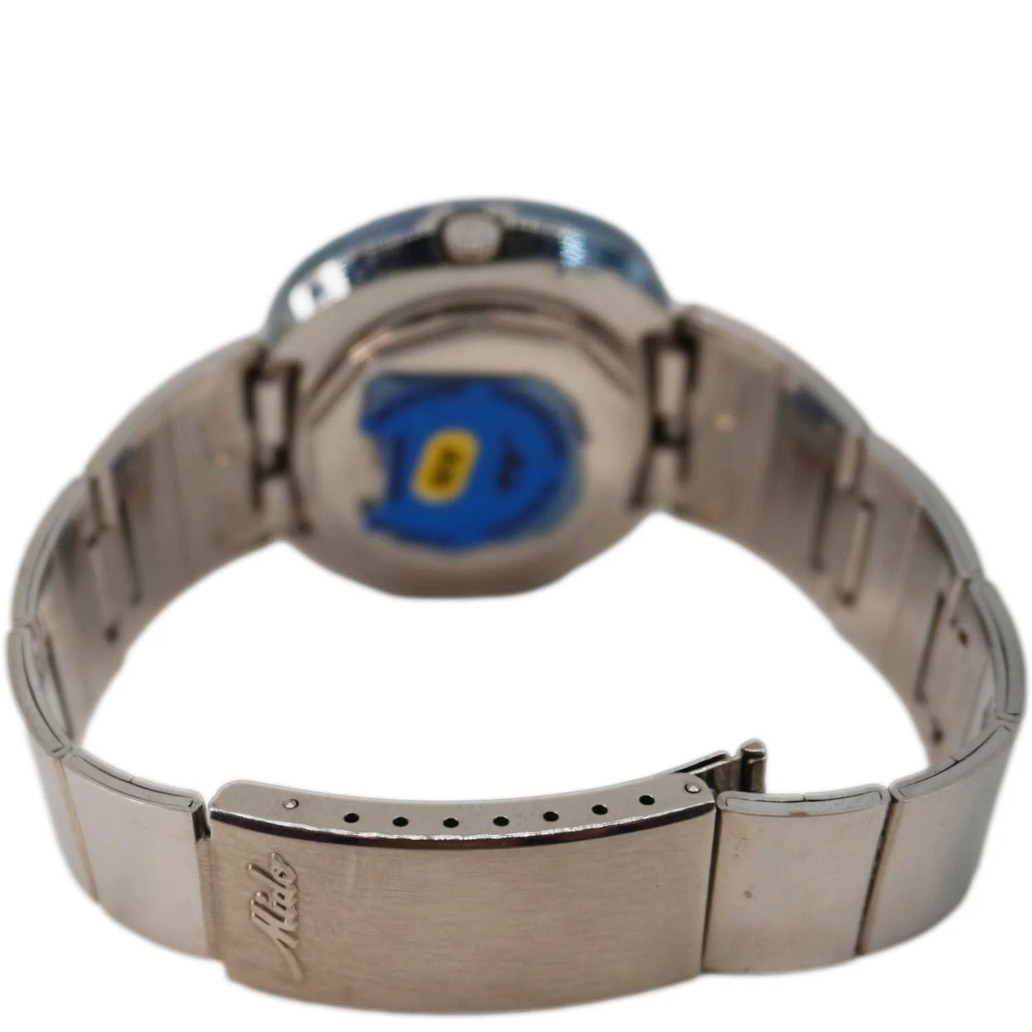 Mido Commander 1970 Day Date Men's Stainless Steel Watch Blue Dial 41MM - Image 4