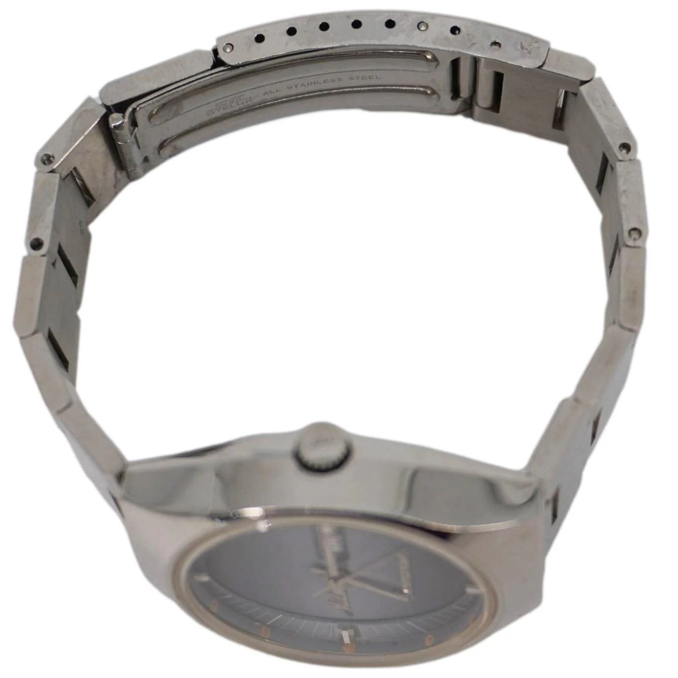Mido Commander 1970 Day Date Men's Stainless Steel Watch Blue Grey Dial 41MM - Image 4