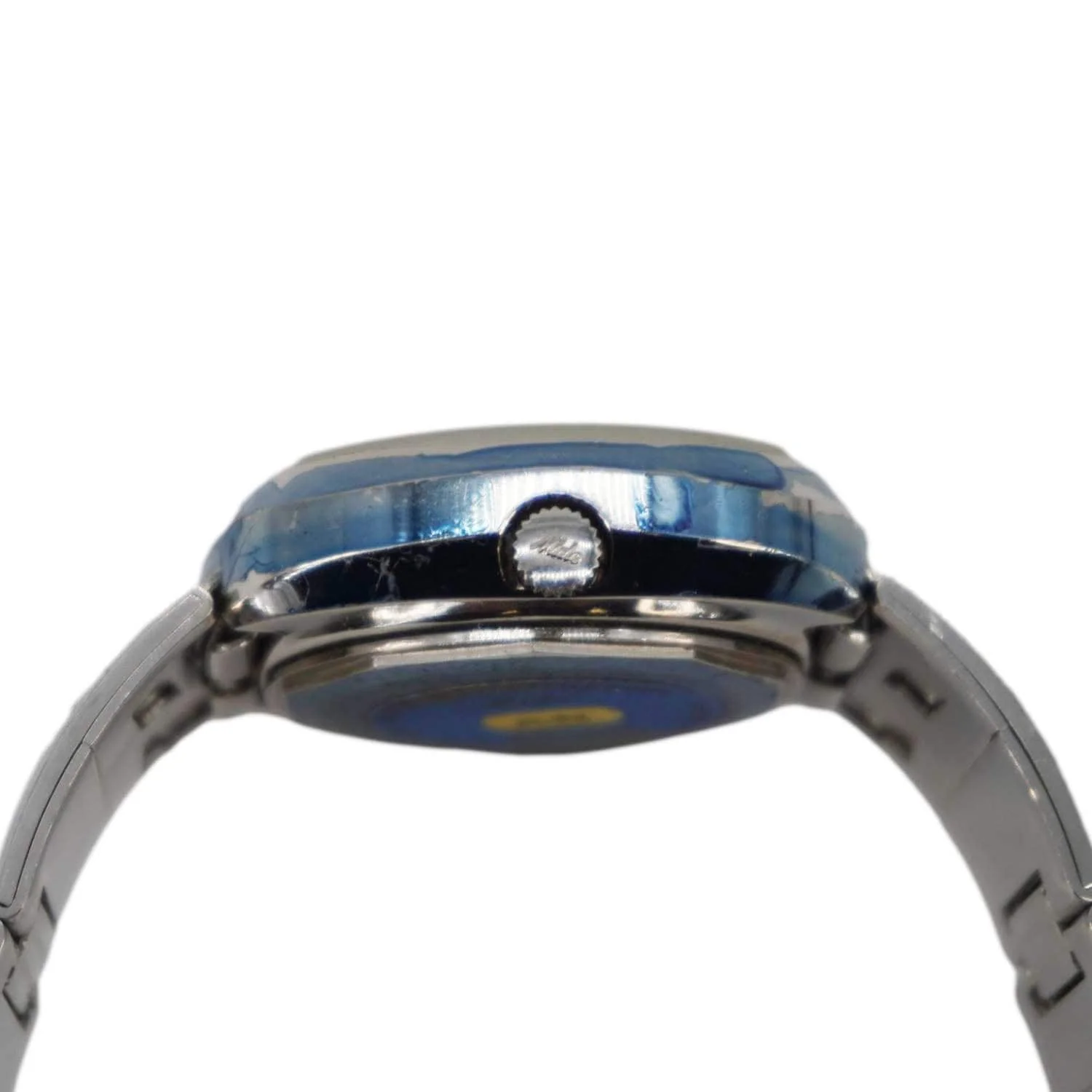 MIDO Commander 1970 Day Date Men's Stainless Steel Watch Blue Dial 41MM - Image 11