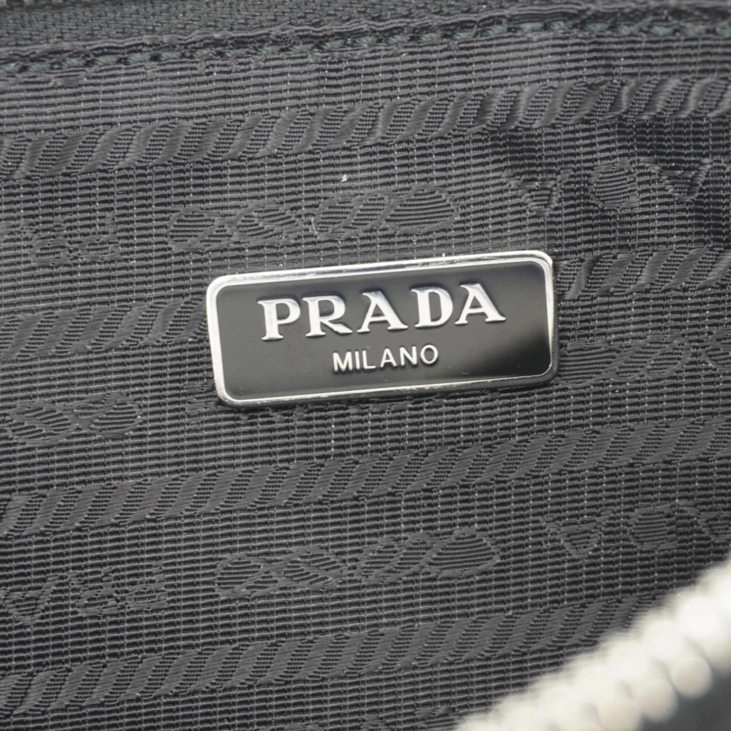 PRADA Accessory Pouch Nylon Hobo Bag Black - Image 15