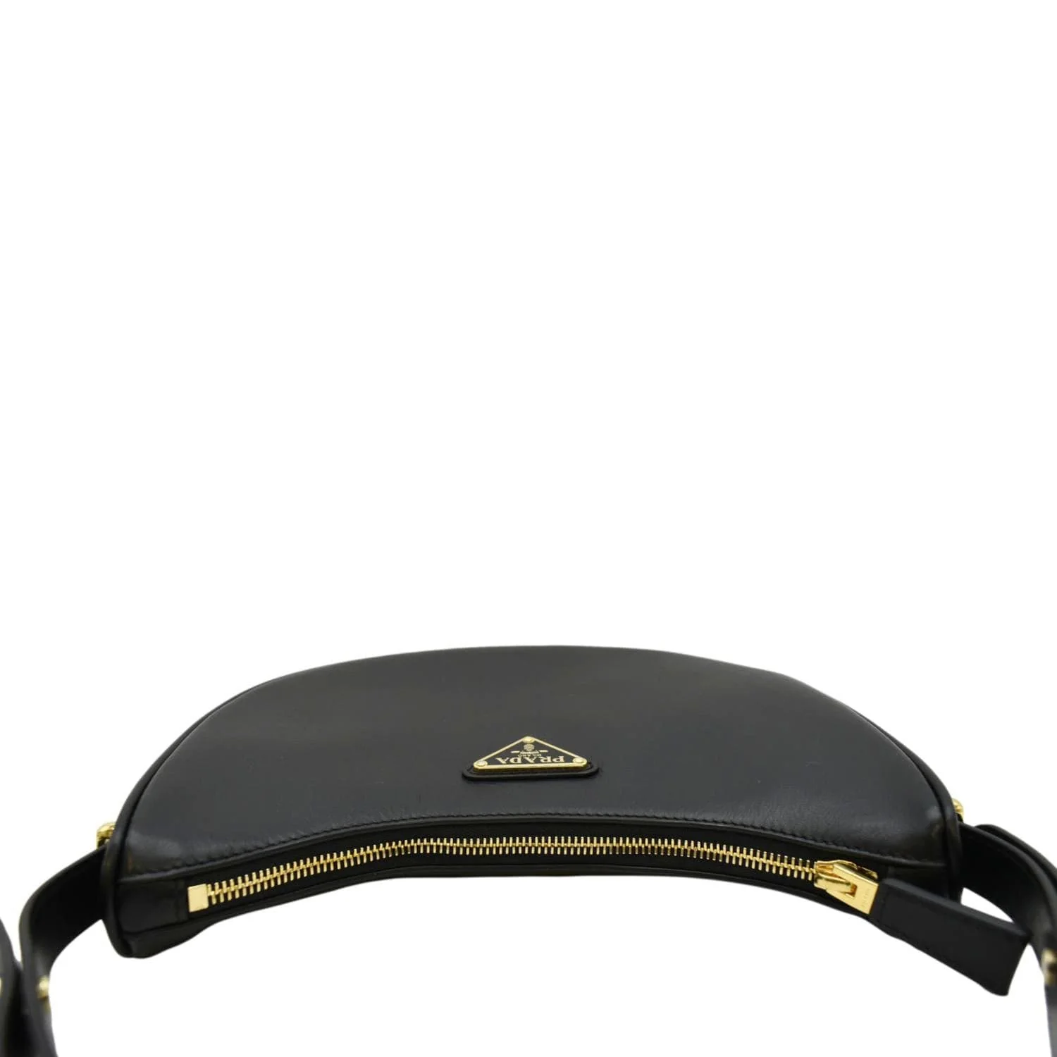 PRADA Arque Leather Shoulder Bag Black - Image 5