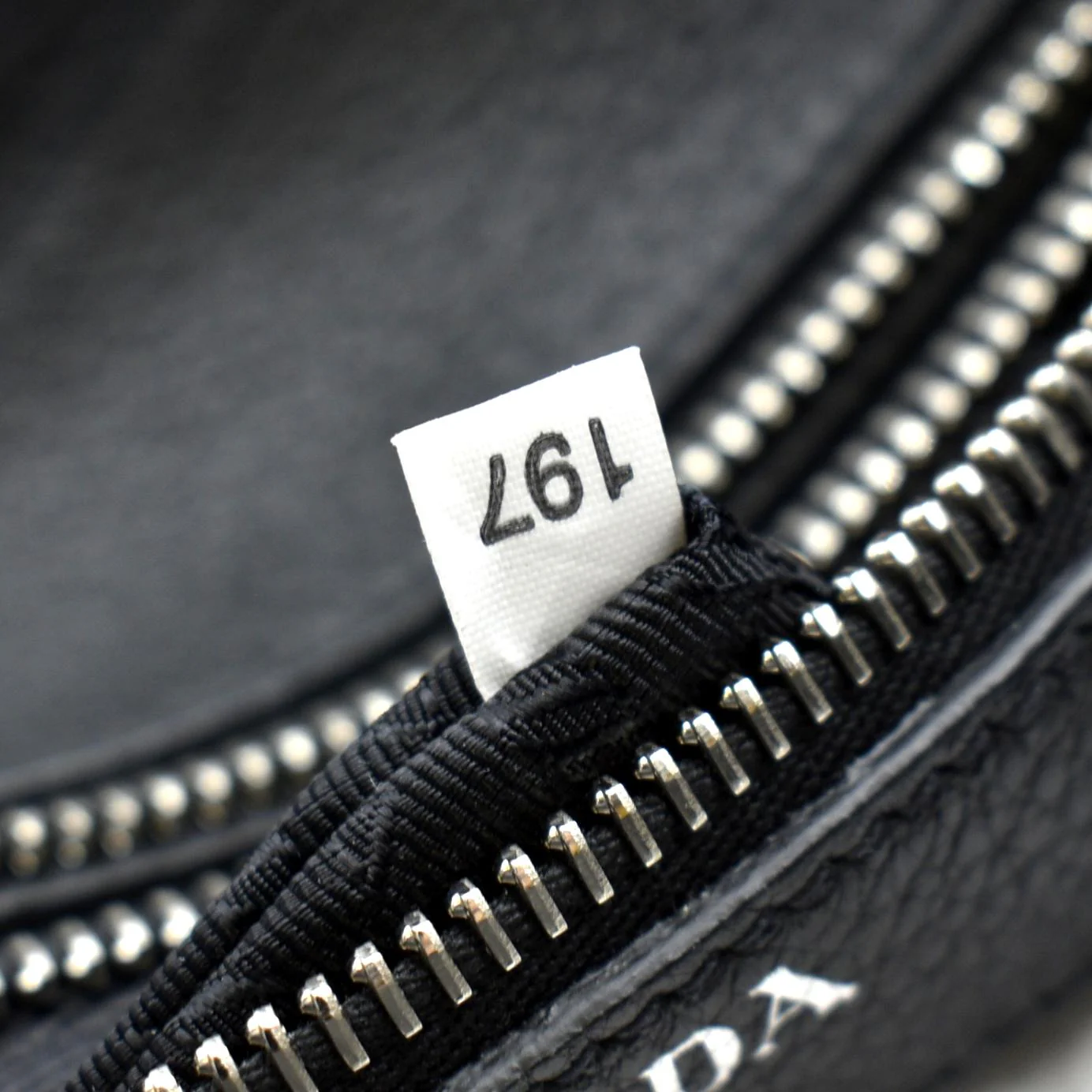 PRADA Leather Tote Bag Black - Image 12