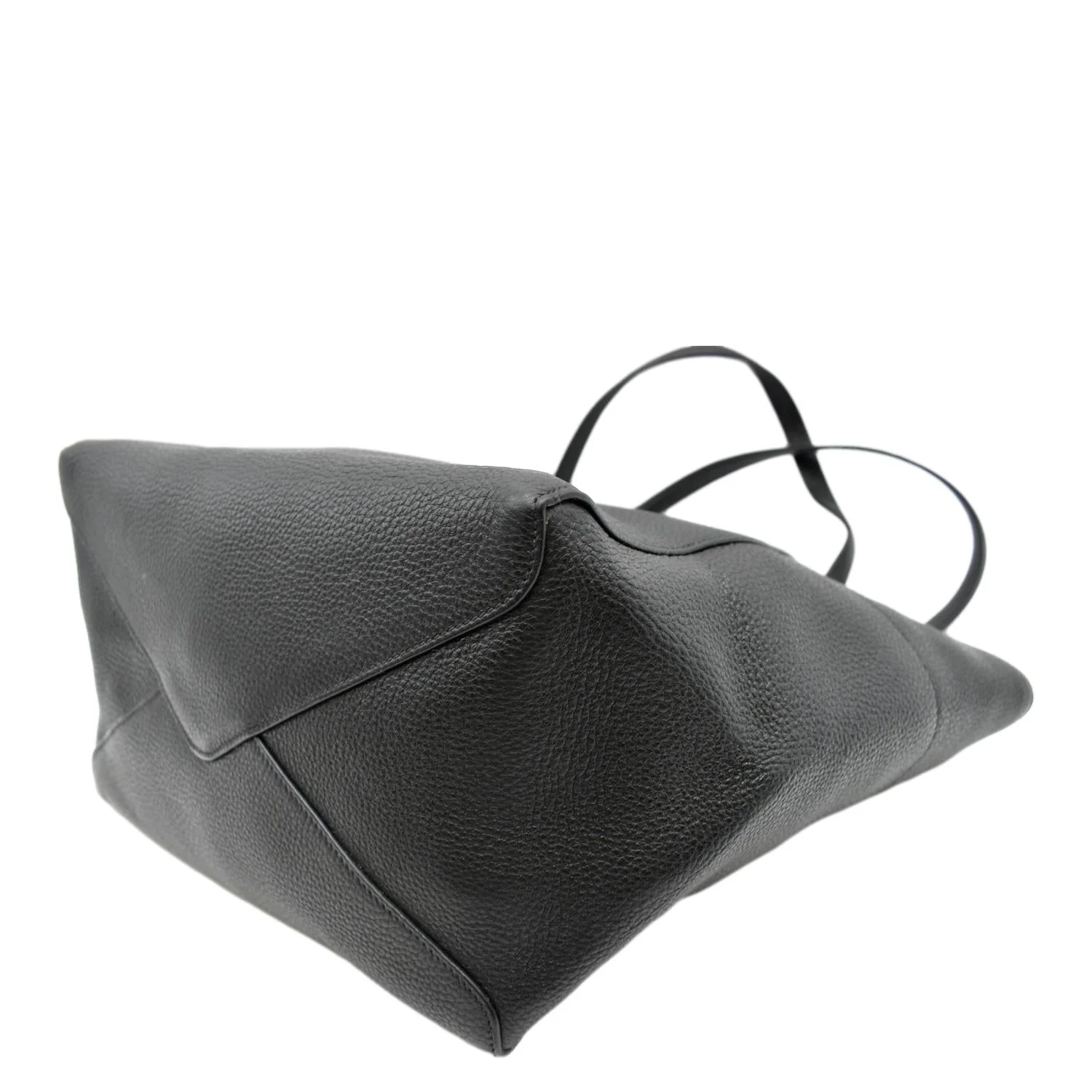 PRADA Leather Tote Bag Black - Image 8