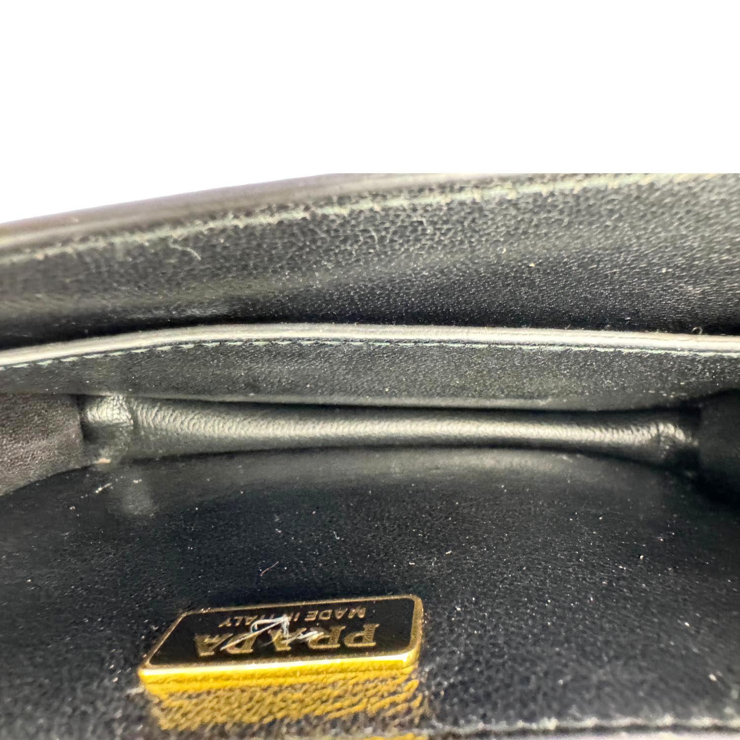 PRADA Cahier City Calfskin Leather Shoulder Bag Black - Image 15