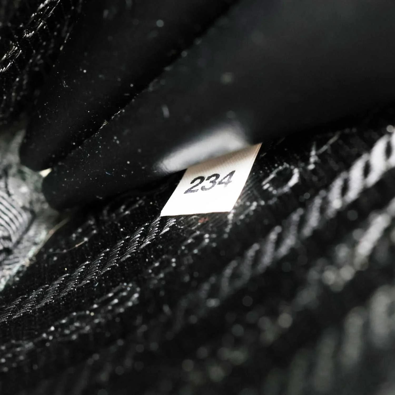 PRADA Triangle Double Pouch Crystal Embellished Satin Crossbody Bag Black - Image 9
