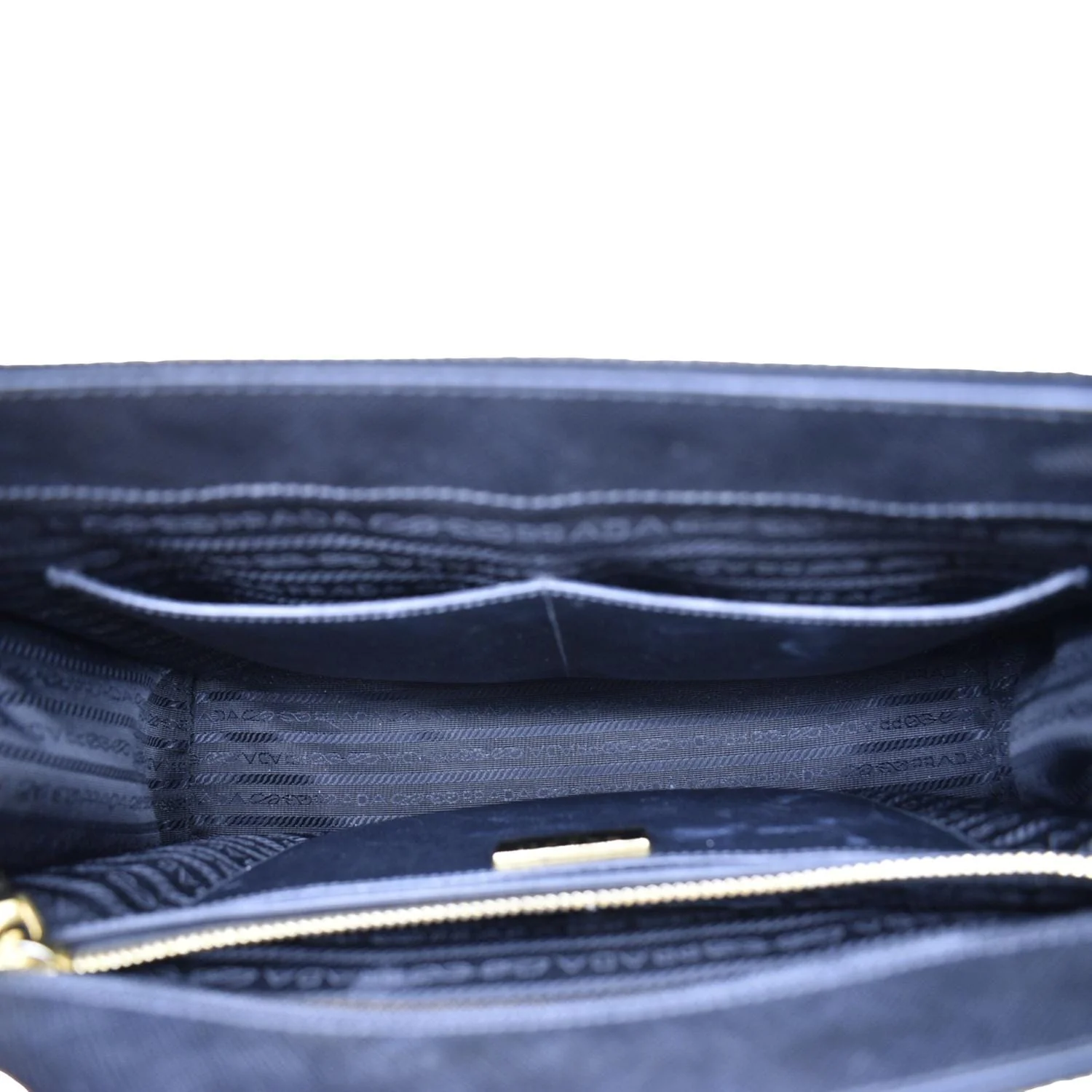 PRADA Saffiano Leather Shoulder Bag Black - Image 12