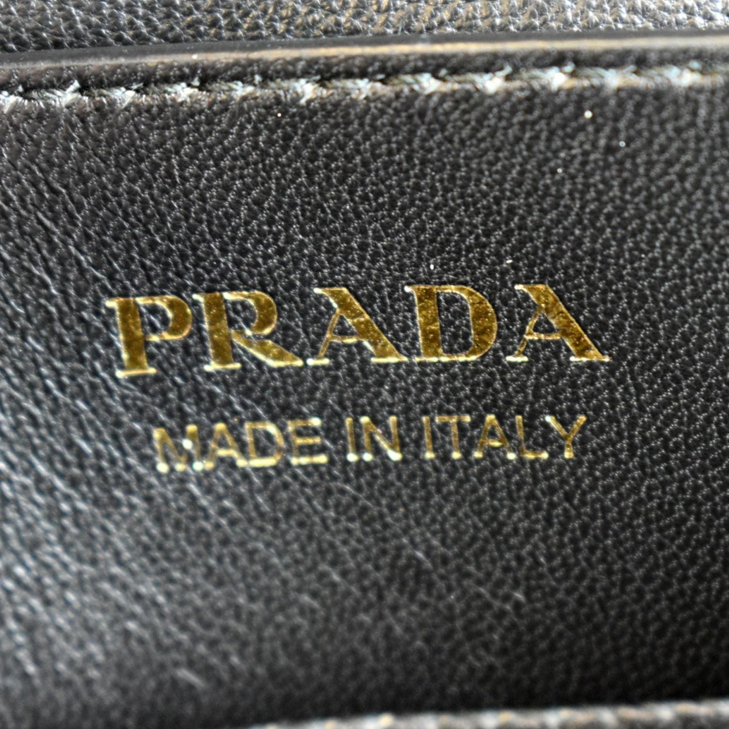 PRADA Double Handle Saffiano Leather Tote Bag Black - Image 11
