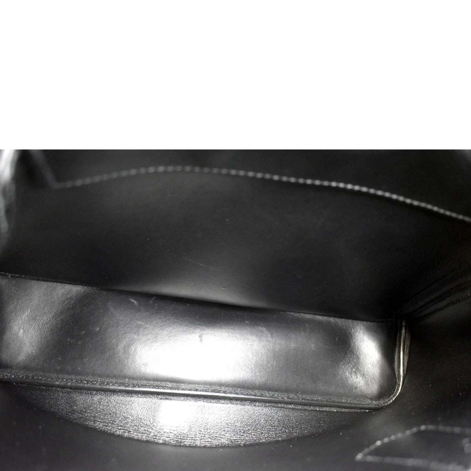 PRADA Double-Zip Saffiano Leather Shoulder Tote Bag Black - Image 10