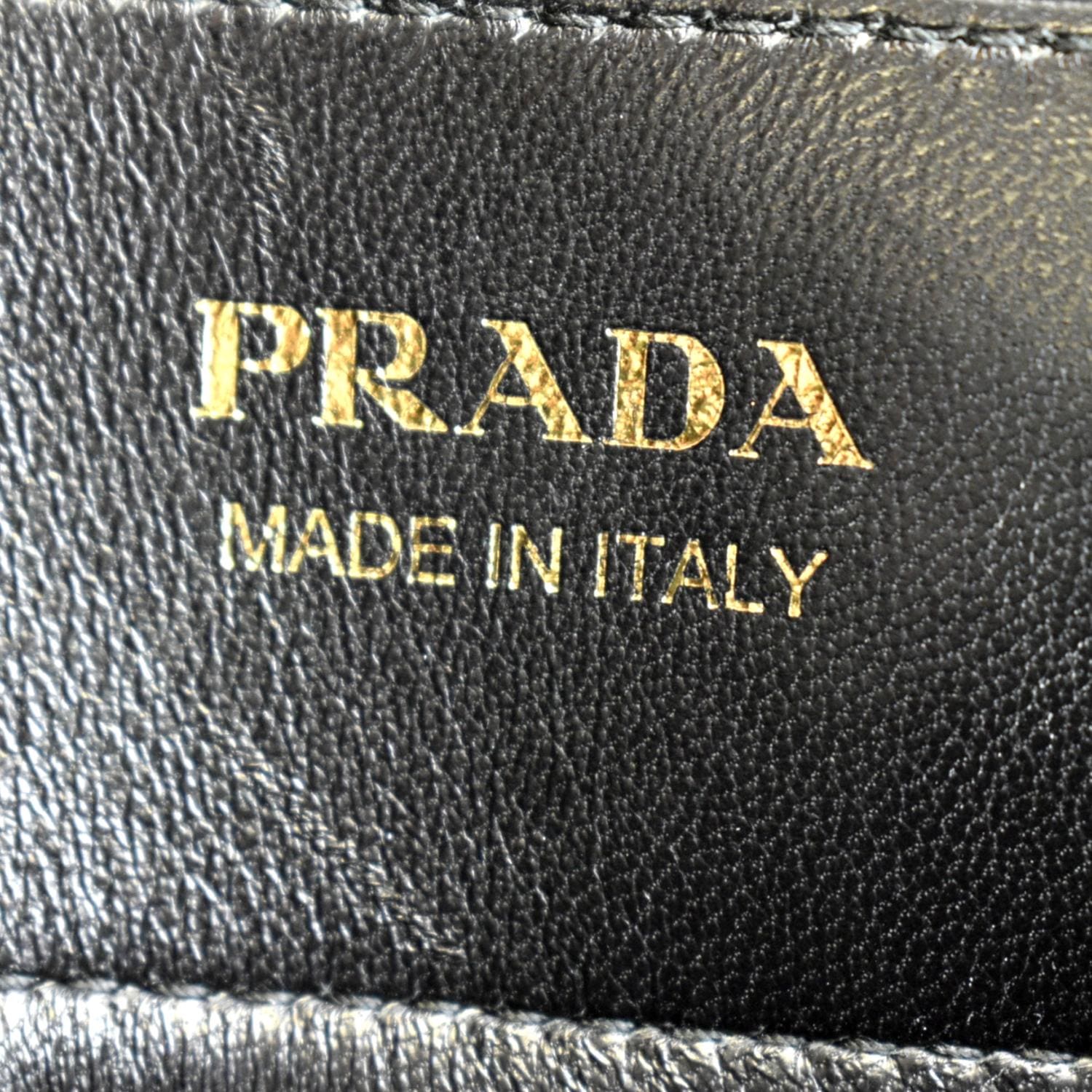 PRADA Double-Zip Saffiano Leather Shoulder Tote Bag Black - Image 11