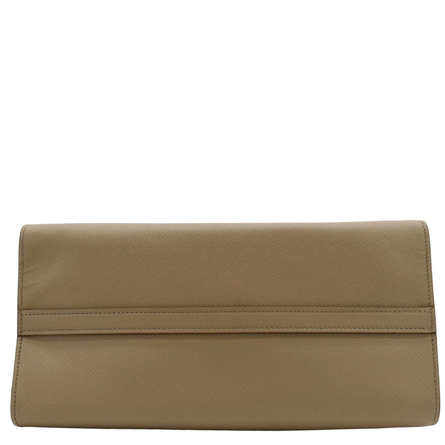 PRADA Esplanade Medium Saffiano Leather Shoulder Bag Beige - Image 11