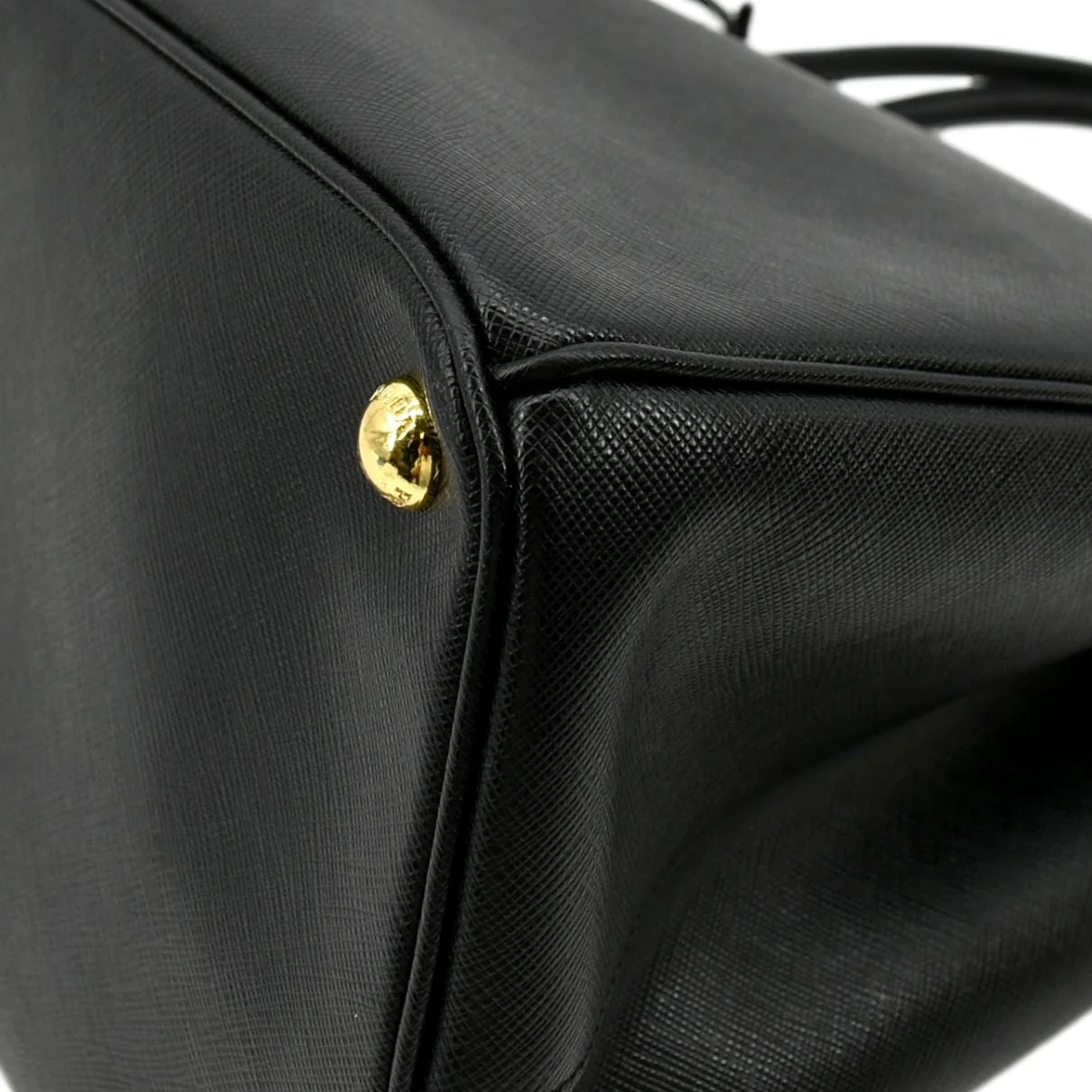 PRADA Galleria Double-Zip Saffiano Leather Tote Bag Black - Image 8