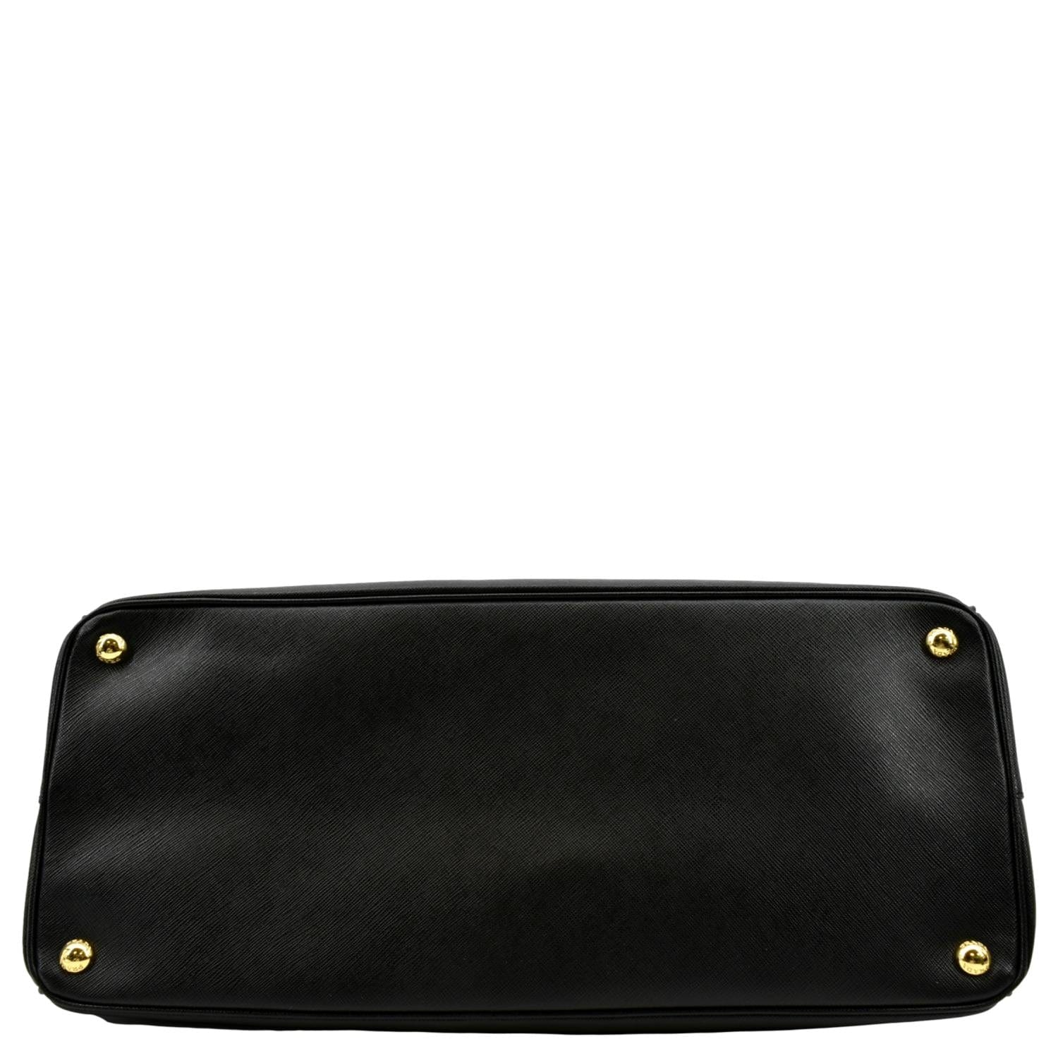 PRADA Galleria Double-Zip Saffiano Leather Tote Bag Black - Image 9