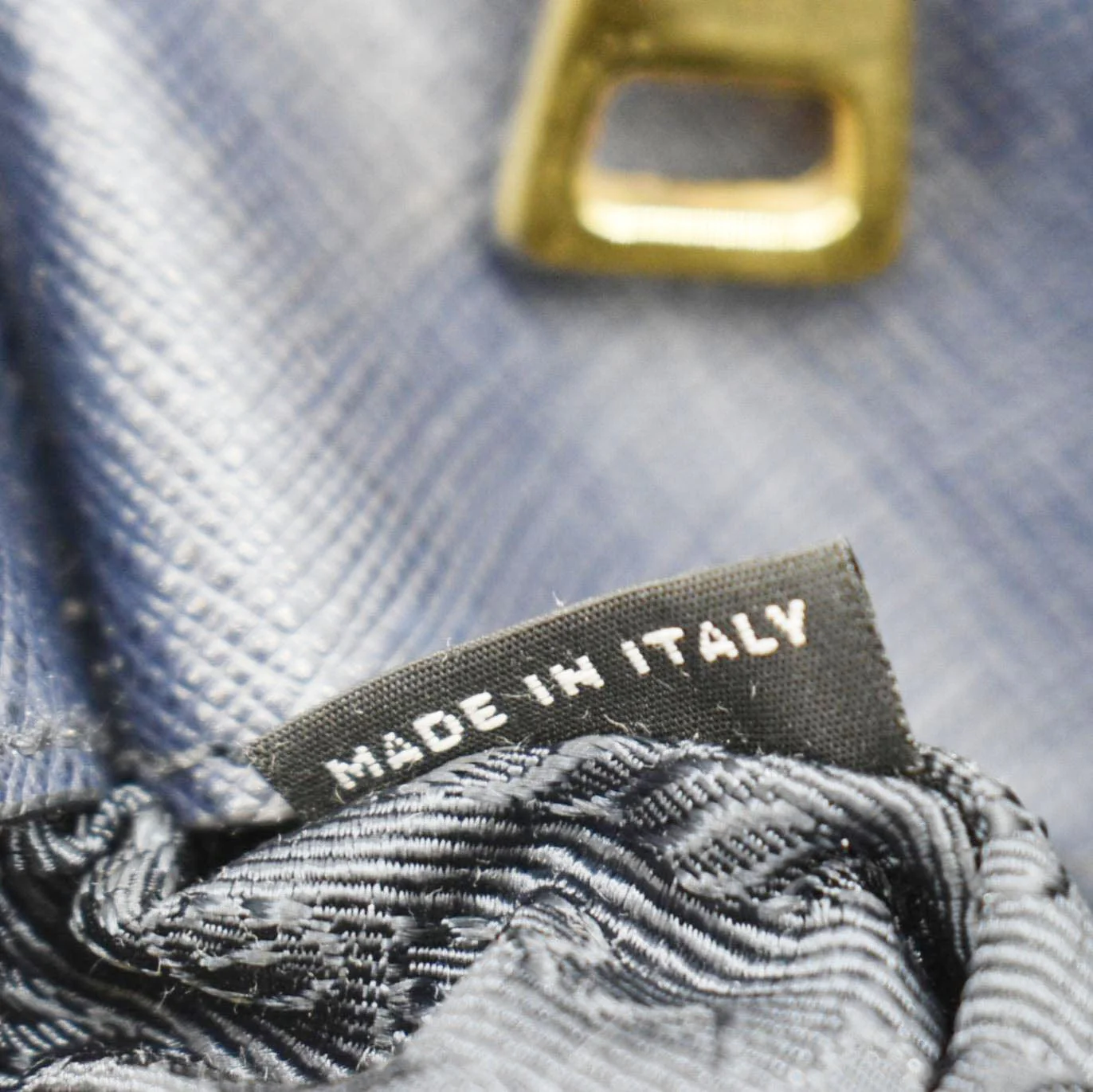 PRADA Galleria Double Zip Saffiano Leather Top Handle Tote Bag Blue - Image 16