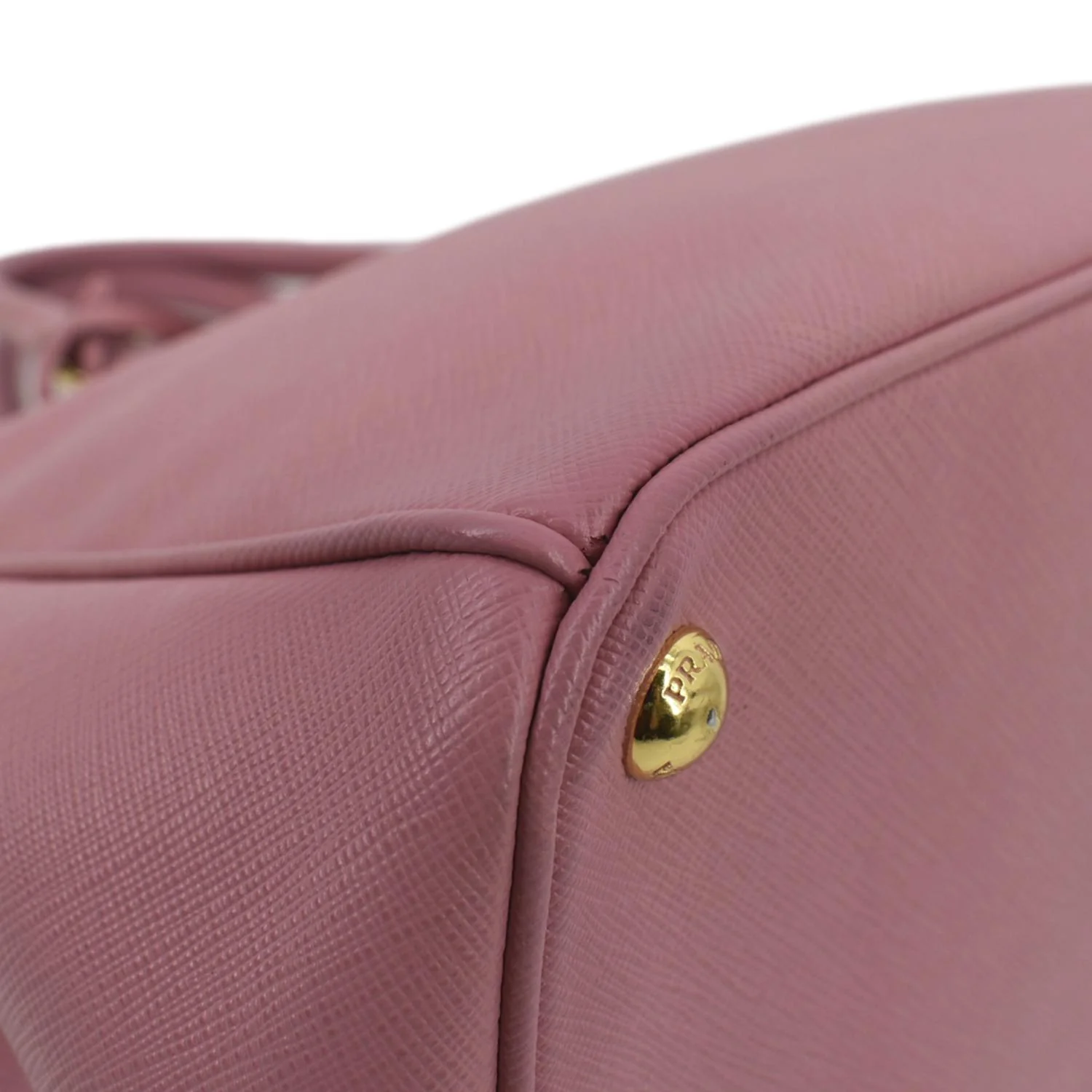 PRADA Galleria Double-Zip Medium Saffiano Leather Tote Bag Pink - Image 8