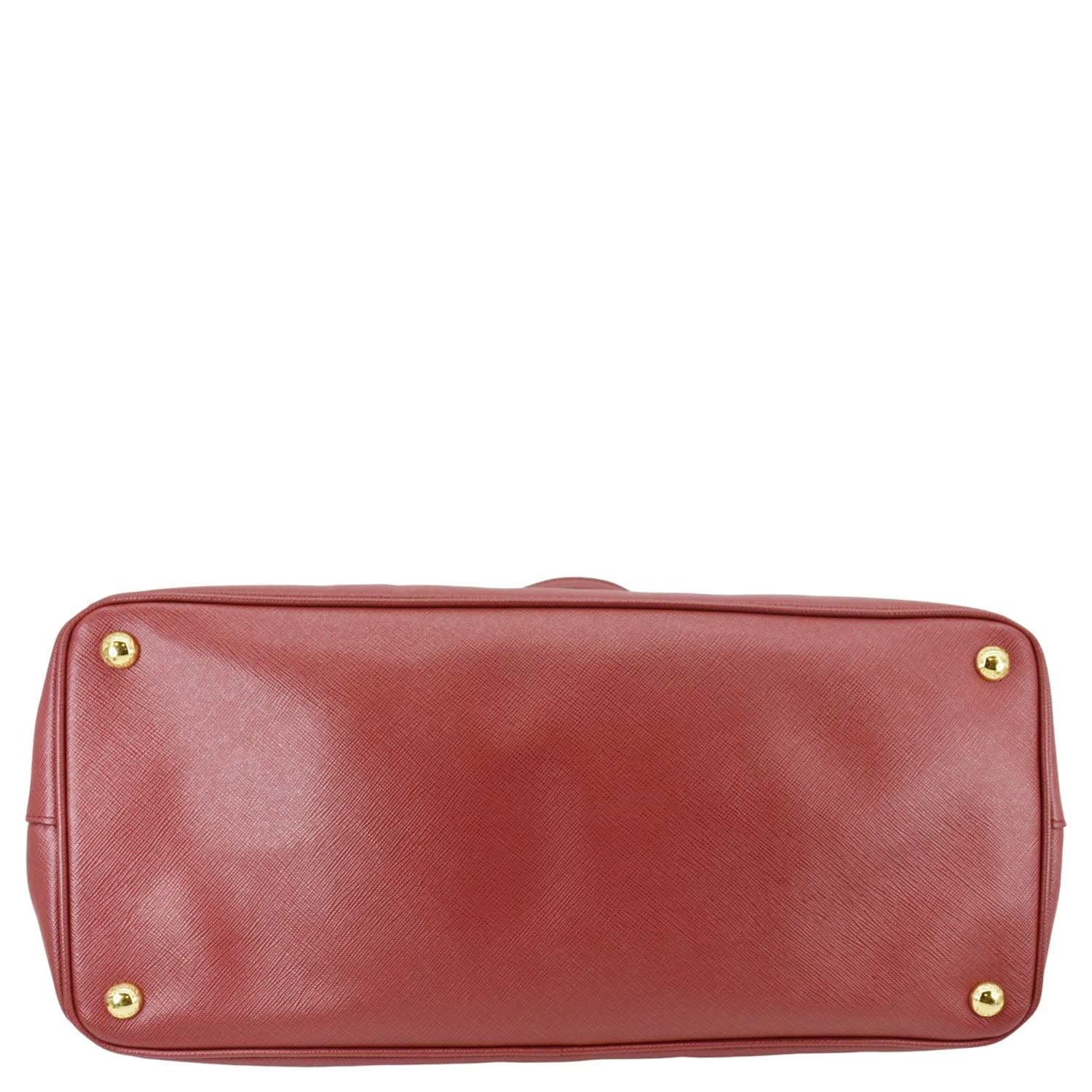 PRADA Lux Open Saffiano Leather Tote Bag Red - Image 9