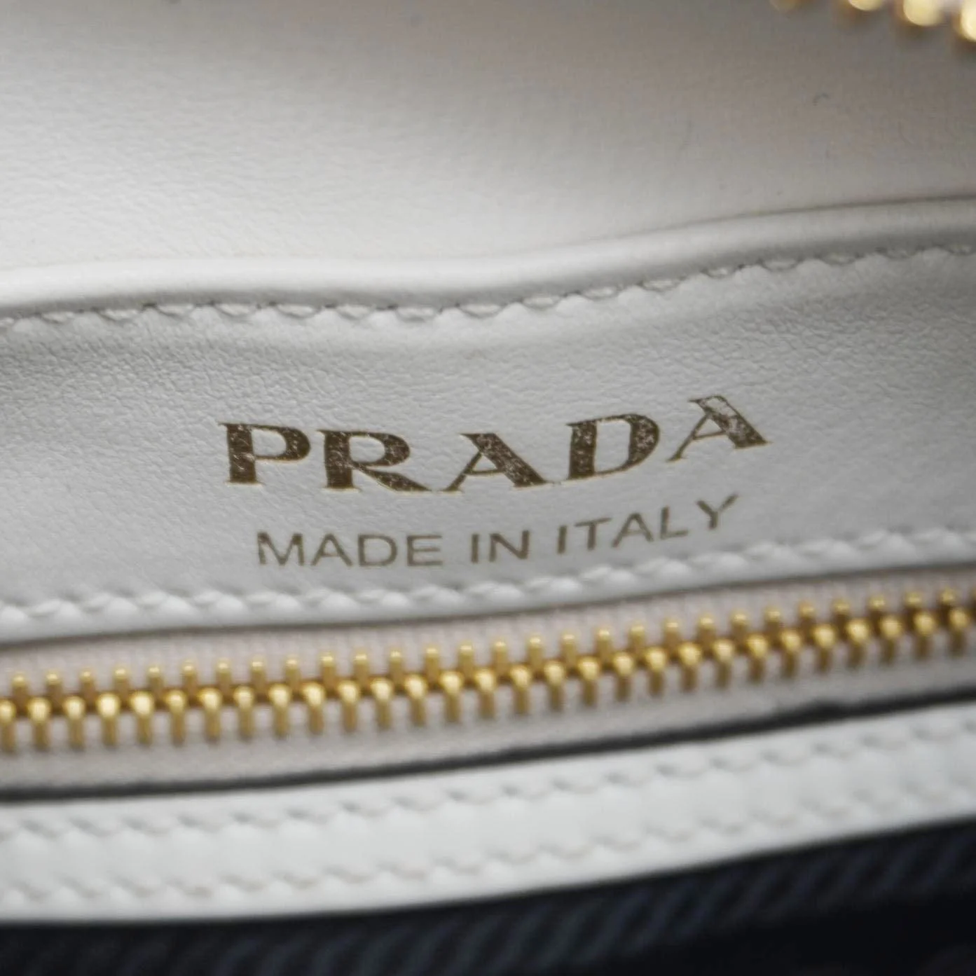 PRADA Mirage Leather Camera Crossbody Bag White - Image 15
