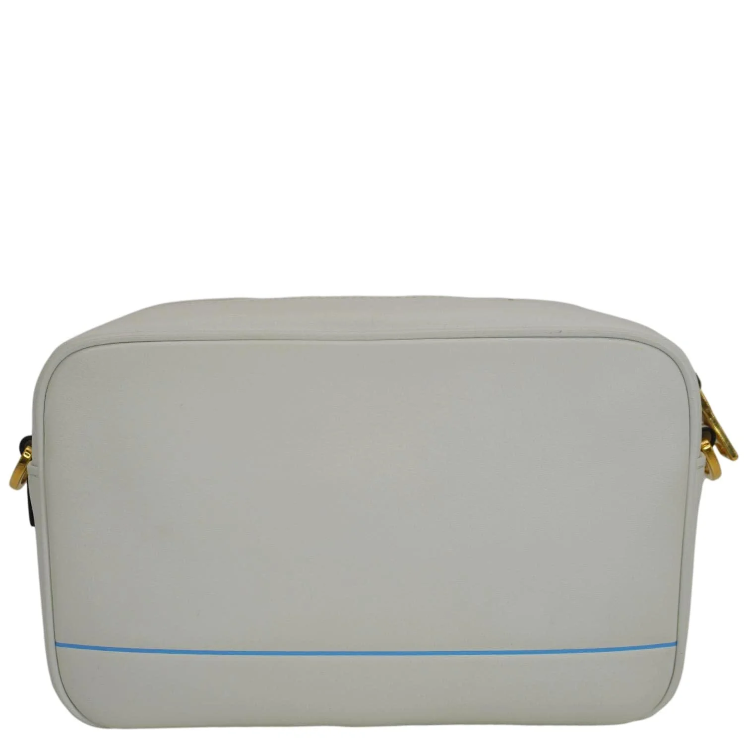 PRADA Mirage Leather Camera Crossbody Bag White - Image 4