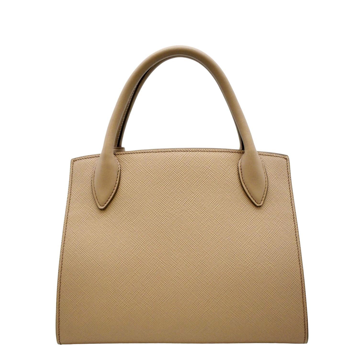 PRADA Monochrome Saffiano Leather Small Tote Bag Dusty Pink - Image 3