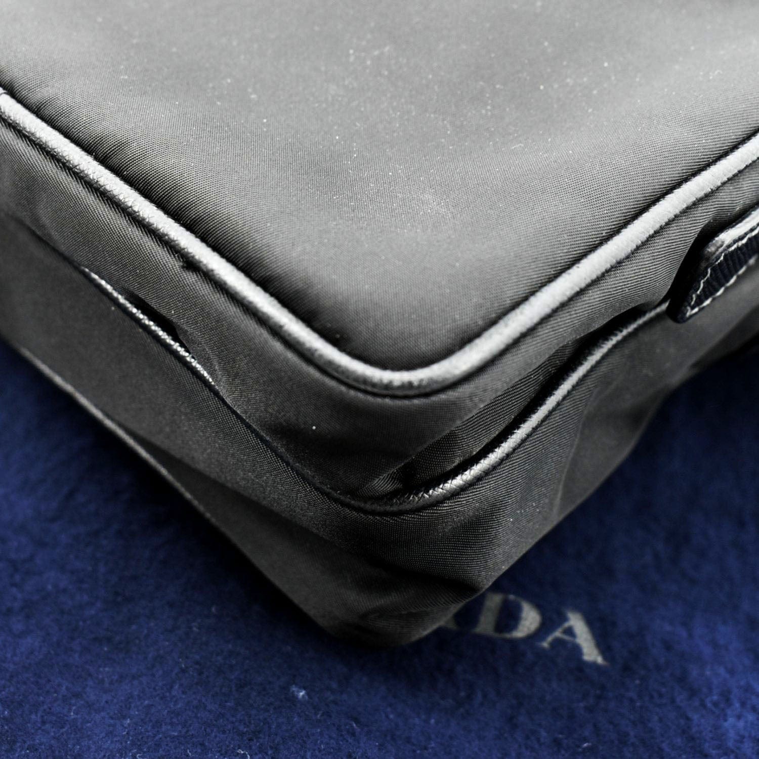 PRADA 2vz026 Nylon Backpack Bag Black - Image 8