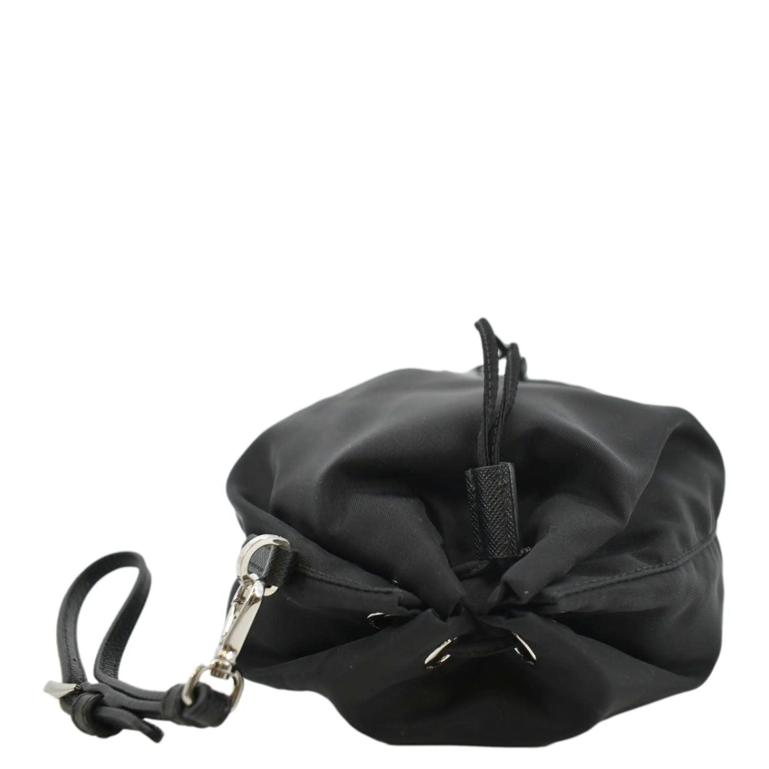 PRADA Nylon Bucket Bag Black - Image 4