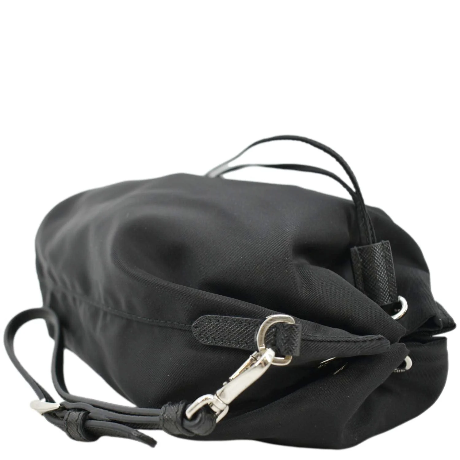 PRADA Nylon Bucket Bag Black - Image 5