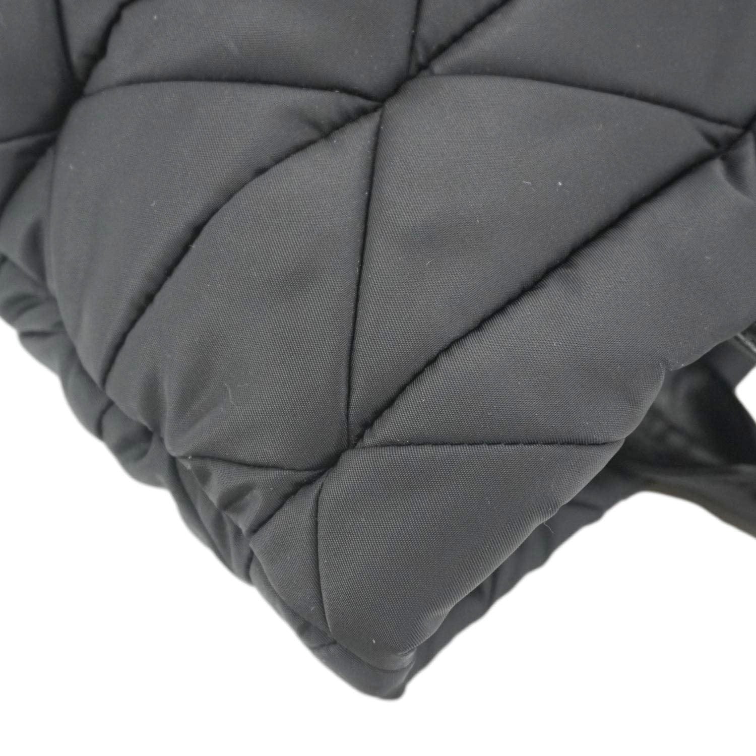 PRADA Padded Re-Nylon Tote Bag Black - Image 6