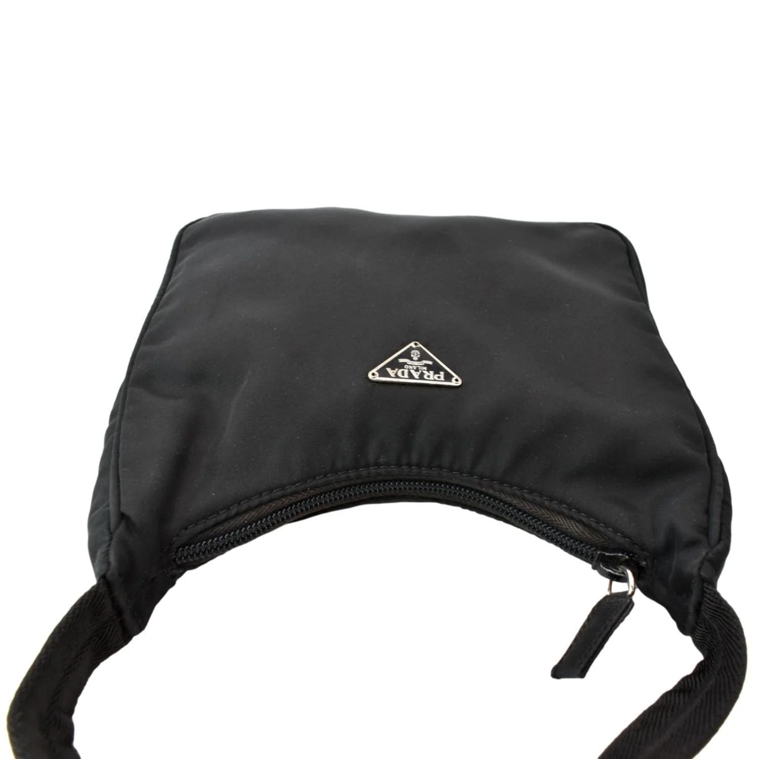 PRADA Tessuto Mini Re-Edition Nylon Shoulder Bag Black - Image 4