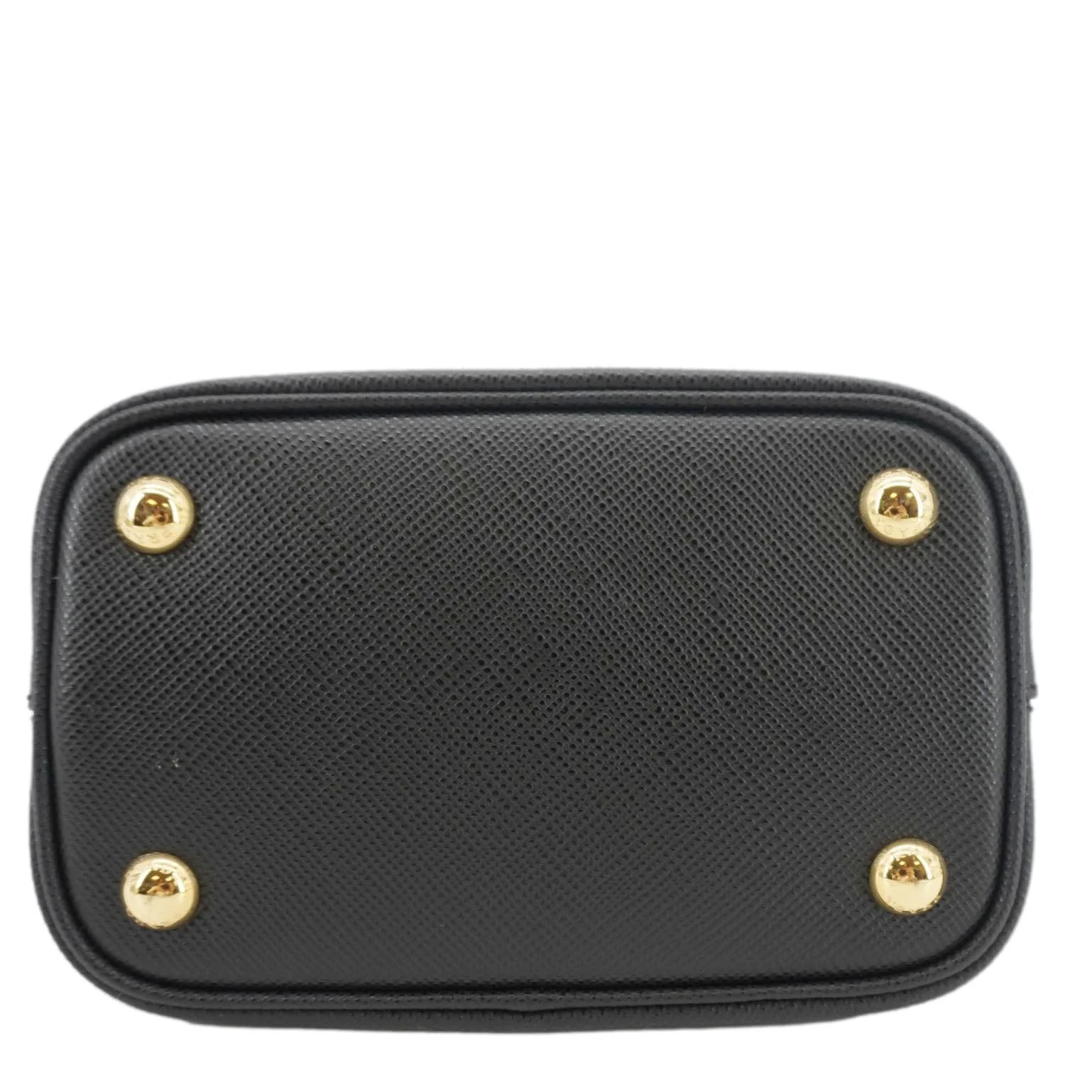 PRADA Pannier Saffiano Leather Bucket Bag Black - Image 11