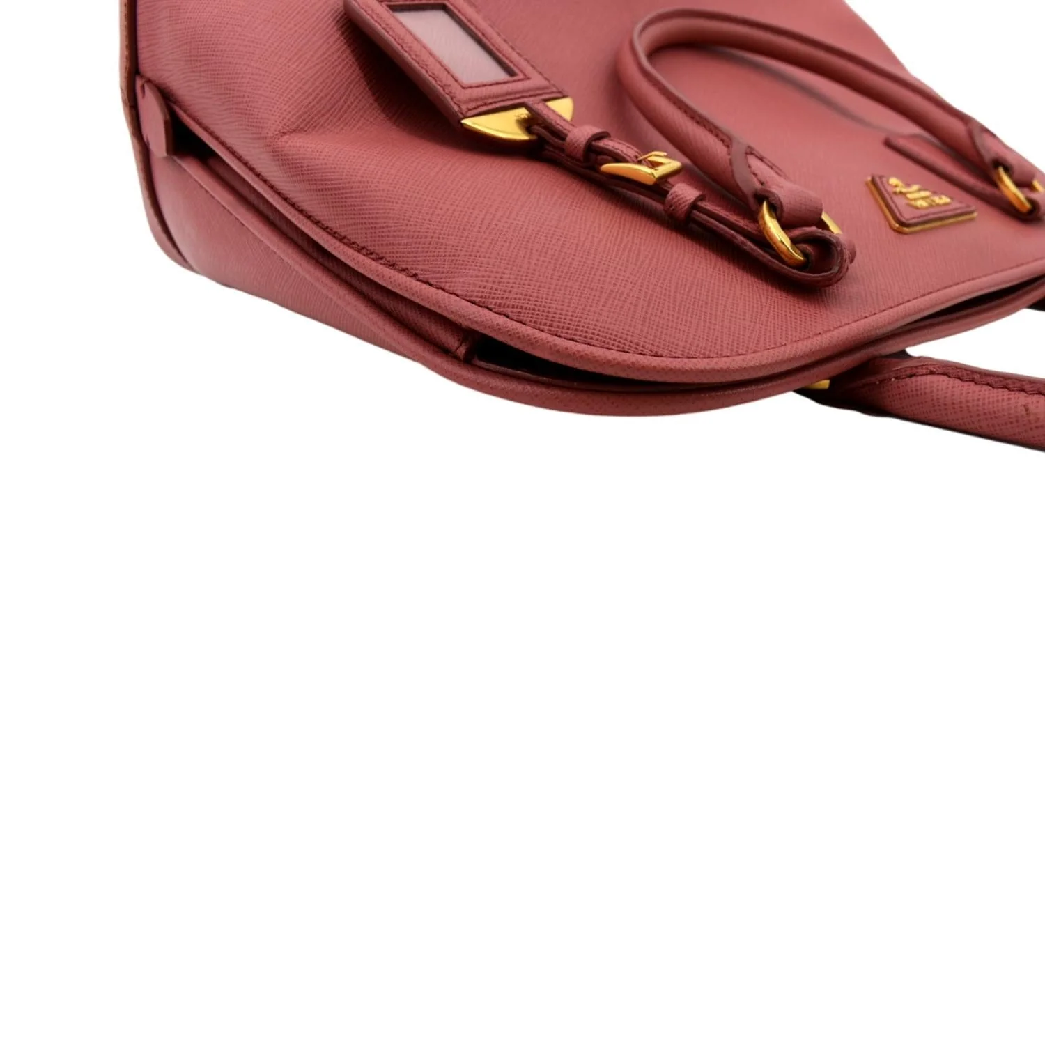 PRADA Promenade Saffiano Leather Satchel Bag Pink - Image 6