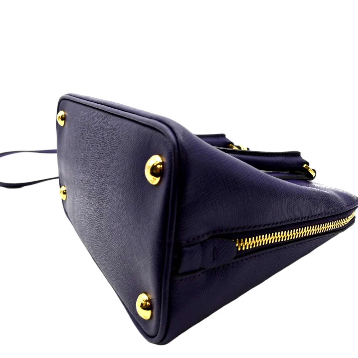 PRADA Lux Promenade Saffiano Leather Shoulder Bag Purple - Image 8
