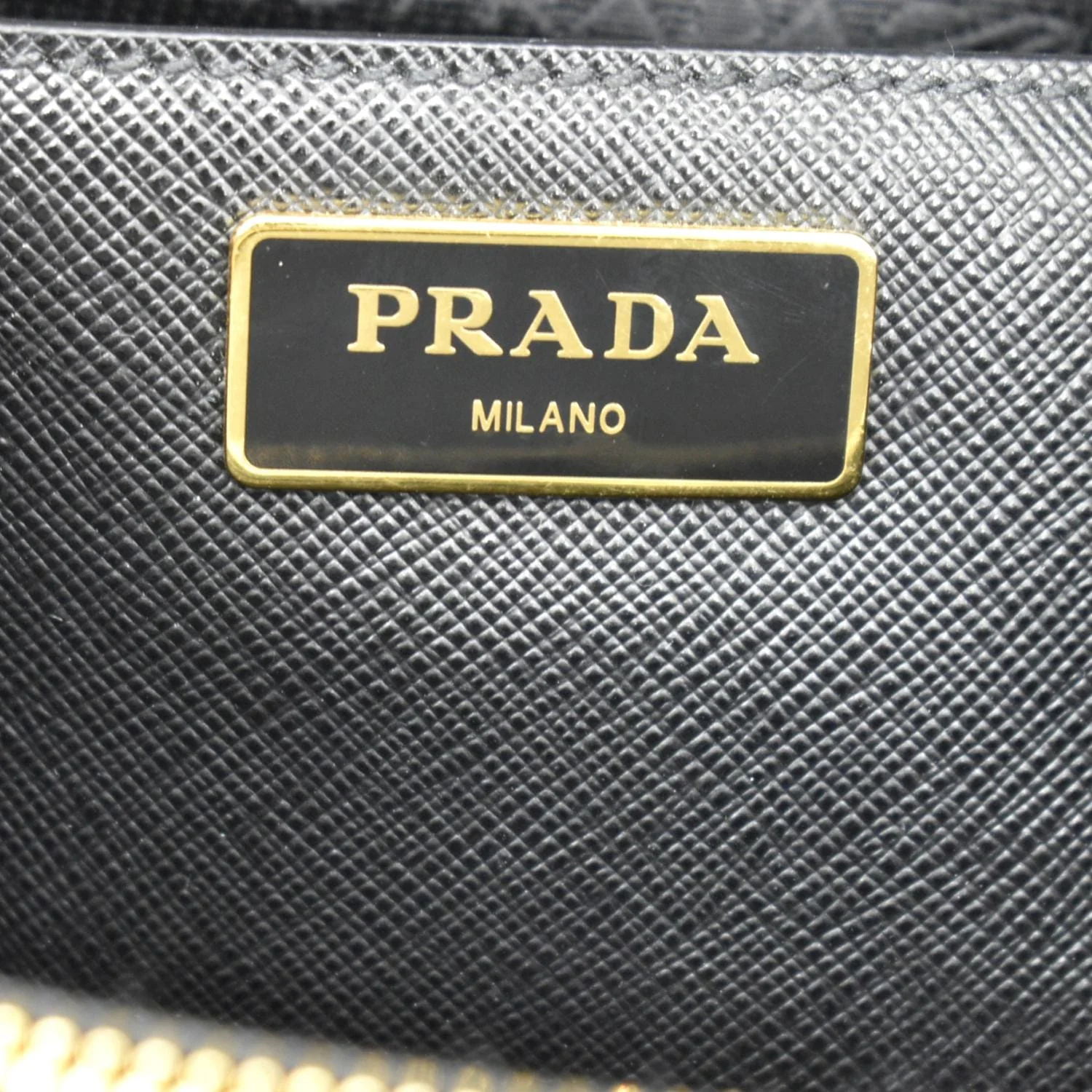 PRADA Lux Medium Promenade Saffiano Leather Shoulder Bag Black - Image 11