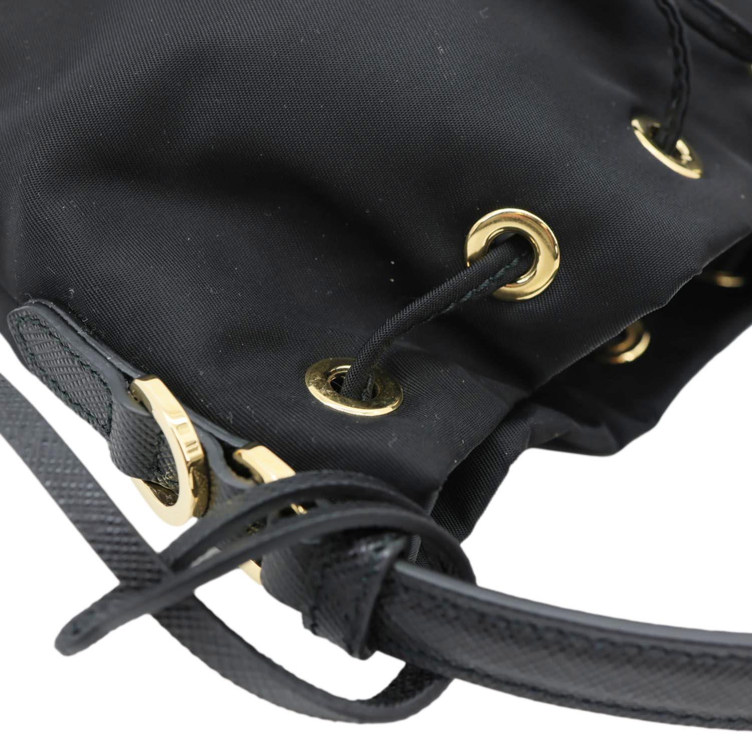 PRADA Re-Edition 1978 Mini Re-Nylon Bucket Bag Black - Image 6