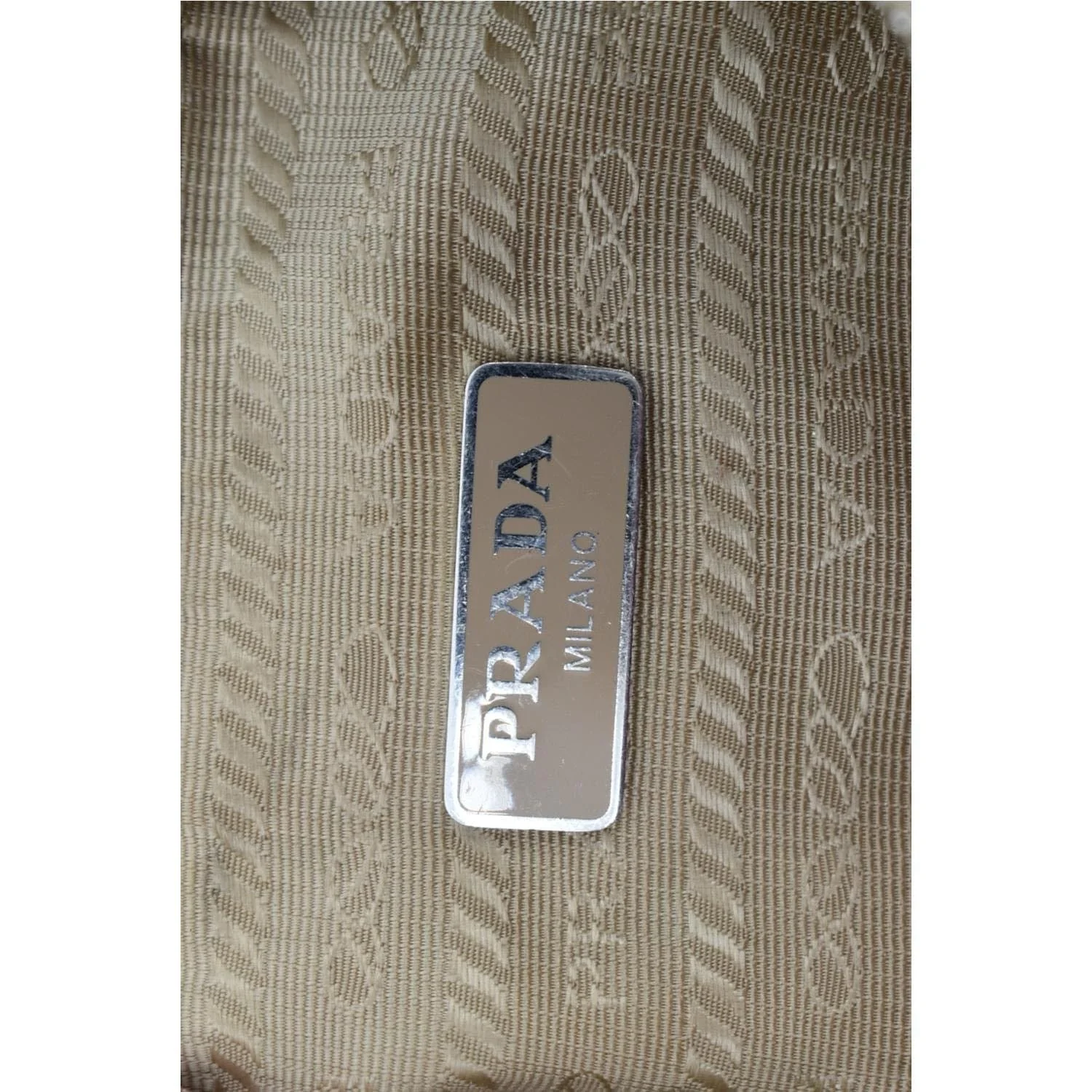 PRADA Re-Edition 2005 Re-Nylon Shoulder Bag Beige - Image 10