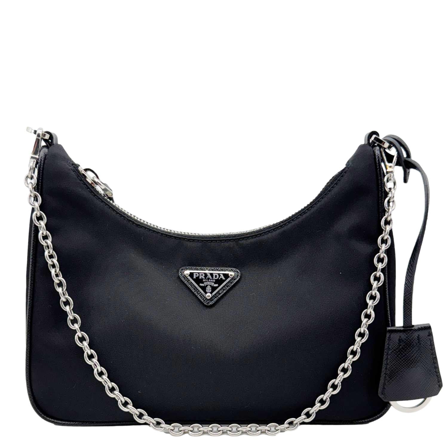 PRADA Re-Edition 2005 Re-Nylon Shoulder Bag Black - Image 4