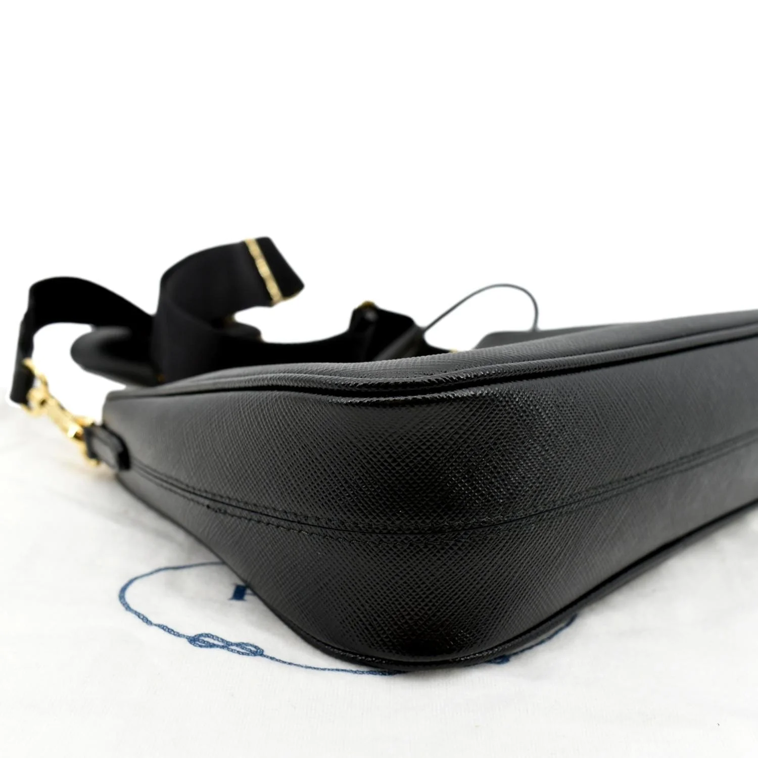 PRADA Re-Edition 2005 Saffiano Leather Shoulder Bag Black - Image 6